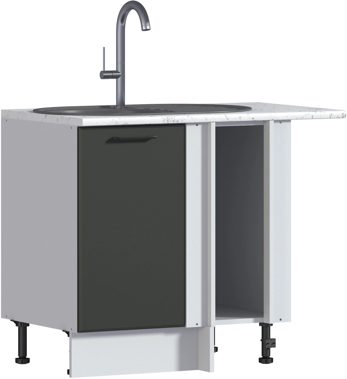 Шкаф напольный угловой СТОЛПЛИТ БРУКЛИН 100 см