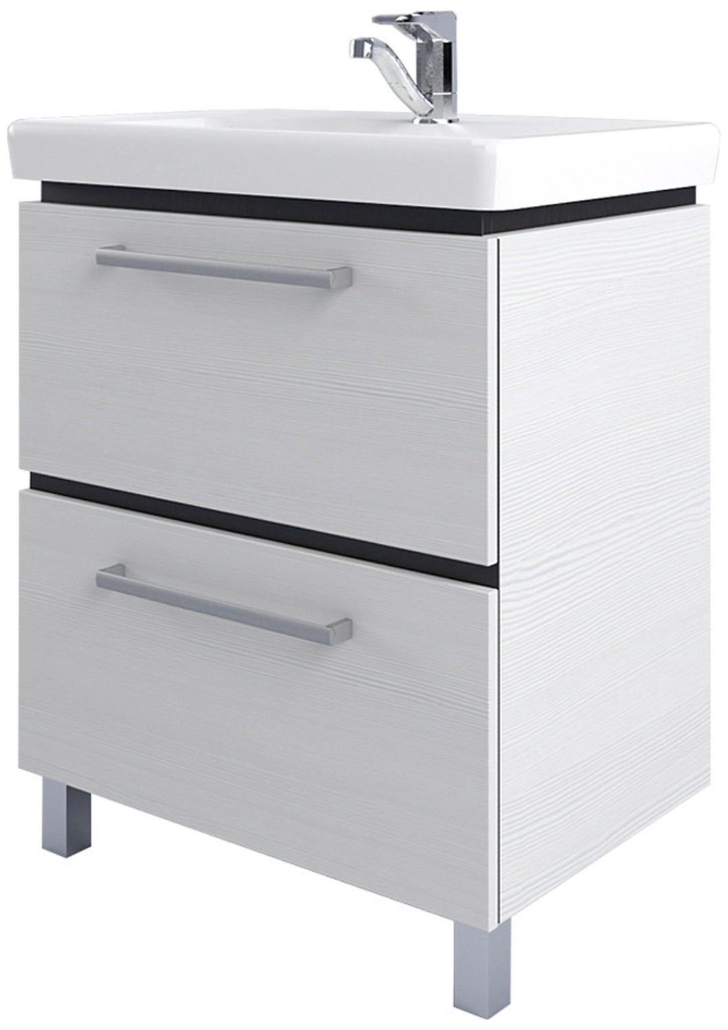 Тумба напольная под раковину AQUATON Ронда 70,1х56,4 см ДСП дуб сомерсет-венге