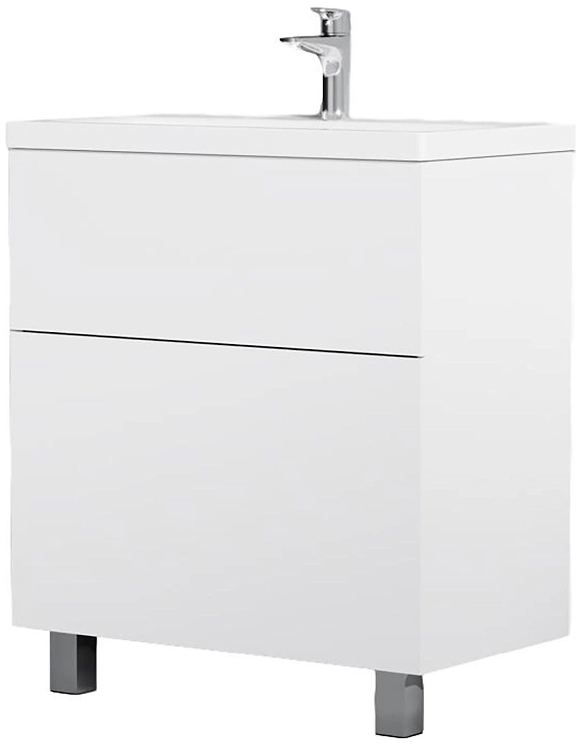 Тумба напольная под раковину AM.PM Gem 81x76 см ДСП белая