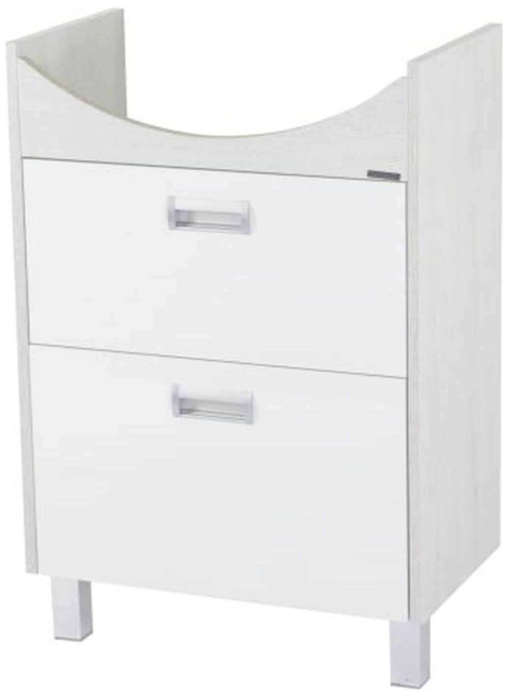 Тумба напольная под раковину AQUATON Бекка 70х54,8 см ЛДСП белая