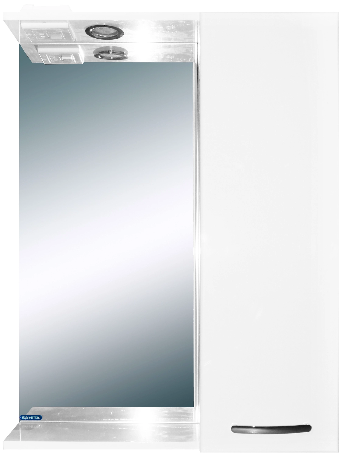 Шкаф навесной под ванну Sanita Лагуна 80х60,5 см ЛДСП белый