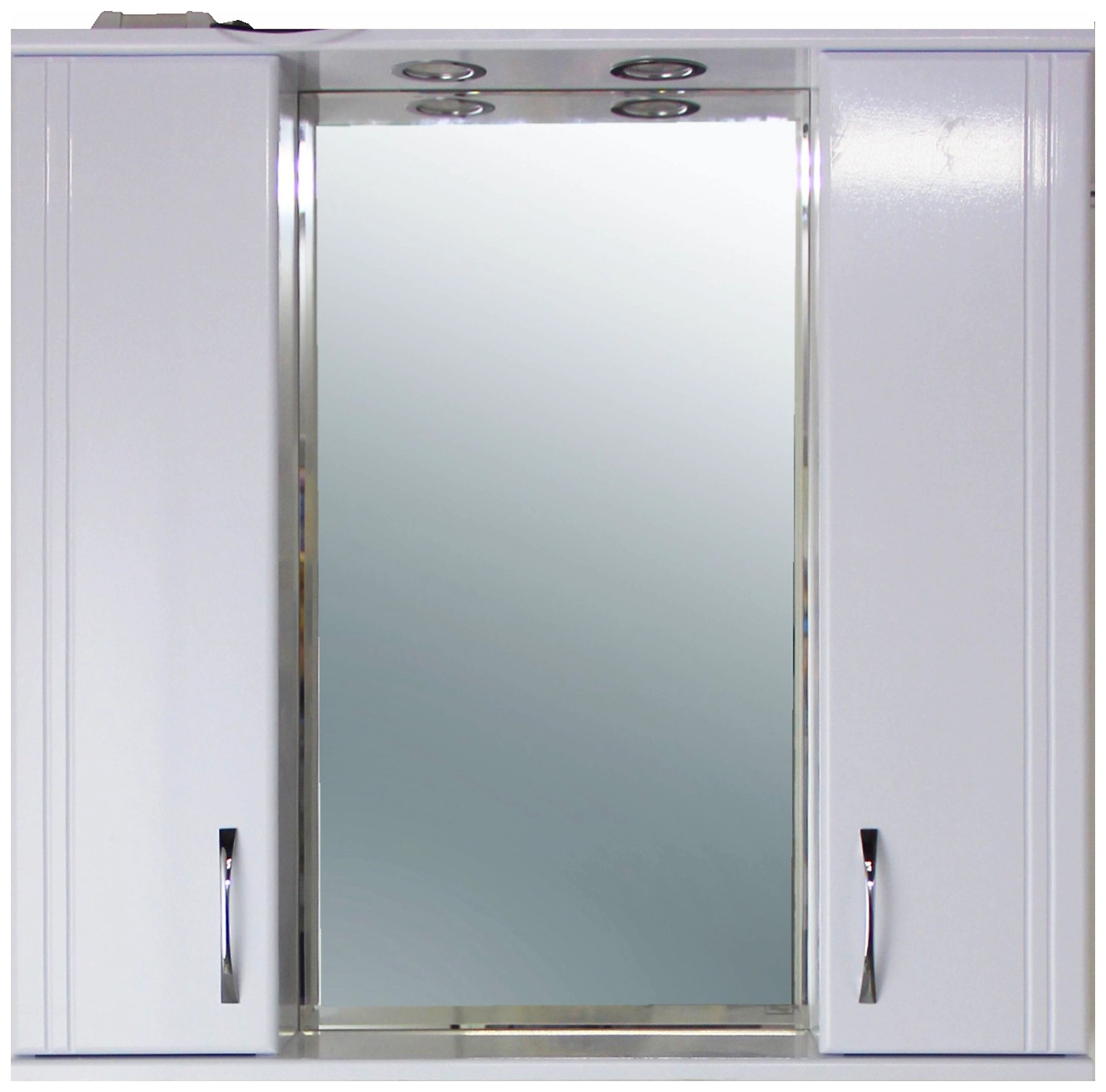 Шкаф зеркальный навесной SANITA LUXE FES T80 83х80 см ДСП белый
