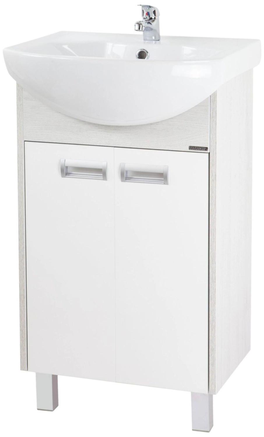 Тумба напольная под раковину AQUATON Бекка 70х46,6 см ДСП белый-дуб сомерсет