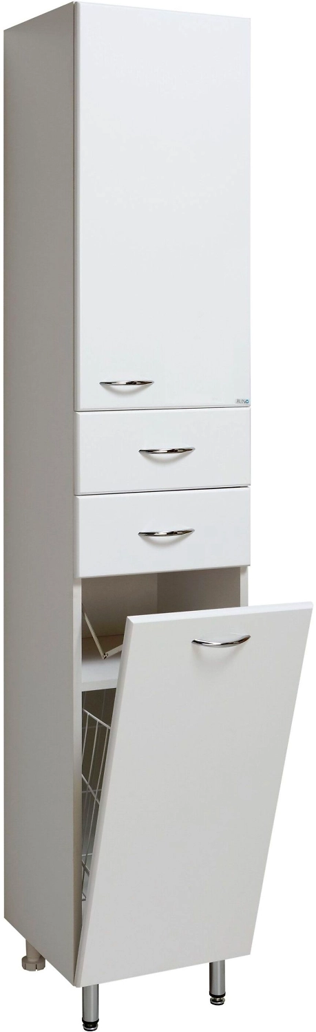 Шкаф пенал напольный универсальный правый Runo 183х36,5 см белый