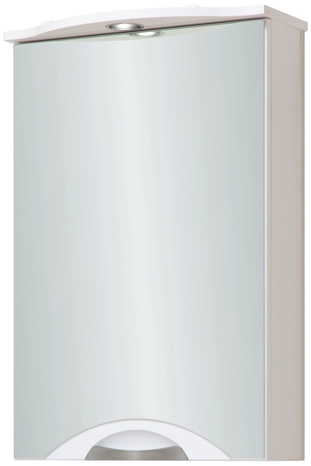 Шкаф зеркальный навесной Runo Ибица 75х50 см МДФ белый