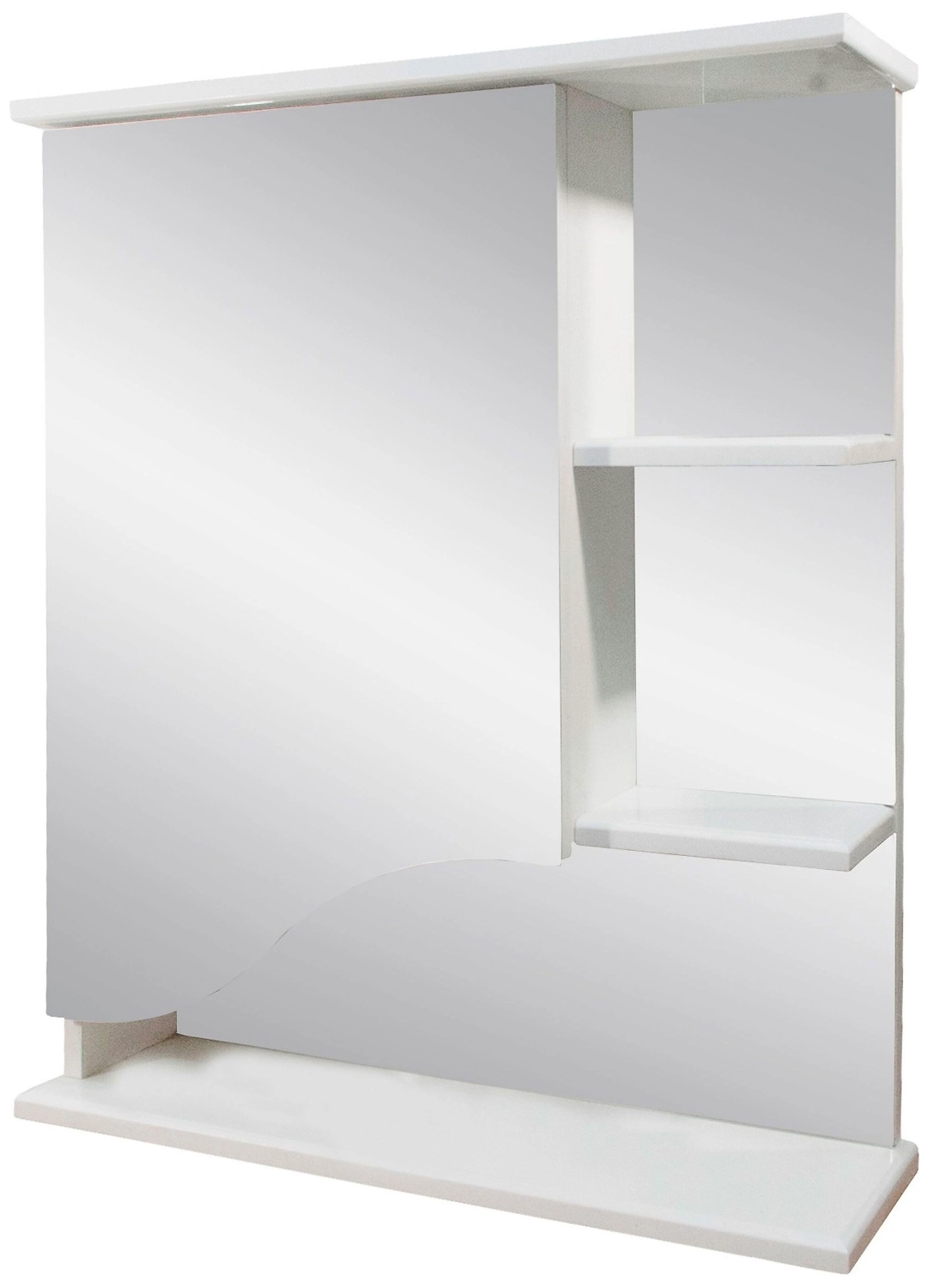 Шкаф зеркальный навесной универсальный ЛИЗА 74х62 см белый