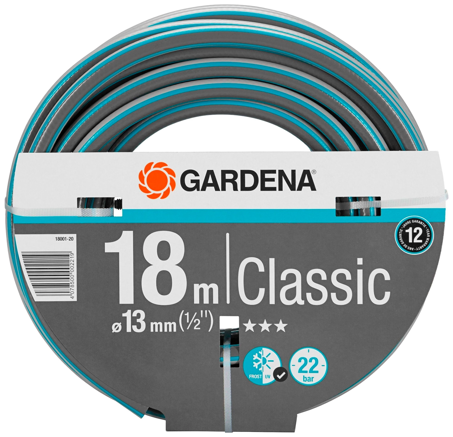 Шланг для полива GARDENA Classic 1/2 дюйма 18 м