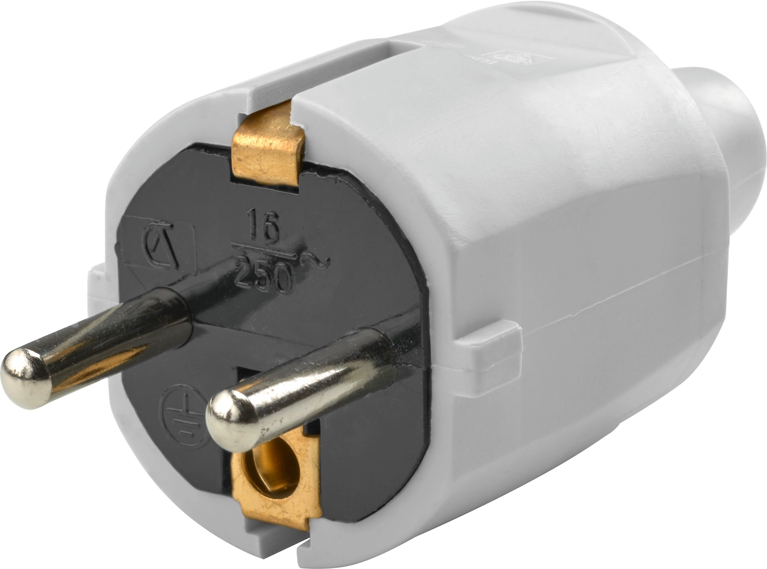 Вилка сетевая LUX-TOOLS 230 В 16 А белая