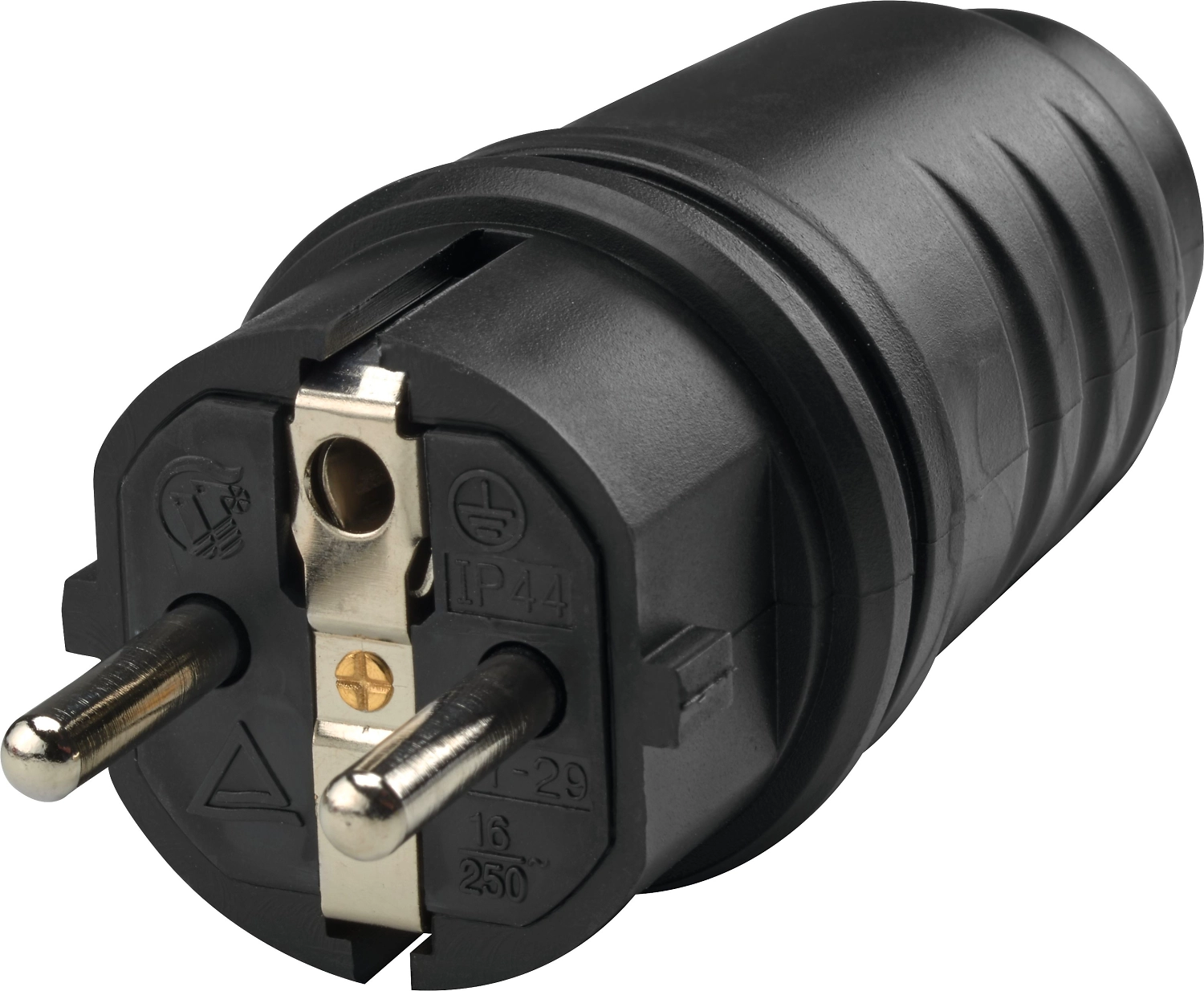 Вилка сетевая LUX-TOOLS 230 В 16 А черная