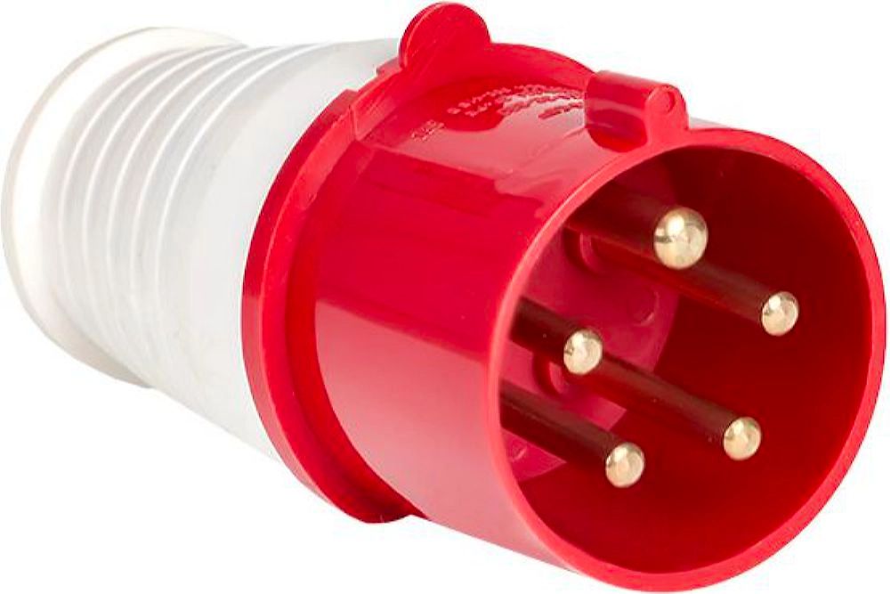 Вилка сетевая EKF PROxima 025 3Р+РЕ+N 380 В 32 А красная