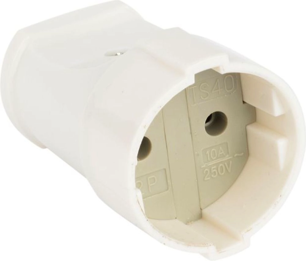 Штепсель EKF PROxima 10 А 250 В белый