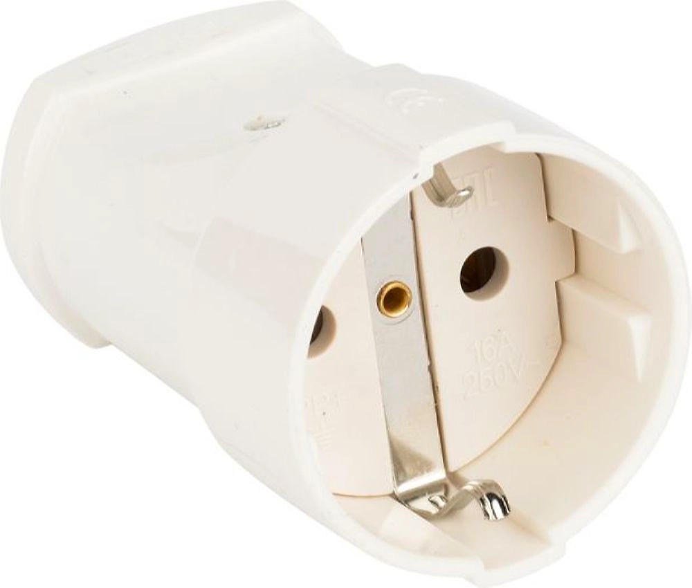 Штепсель EKF Proxima 230 В 16 А белый