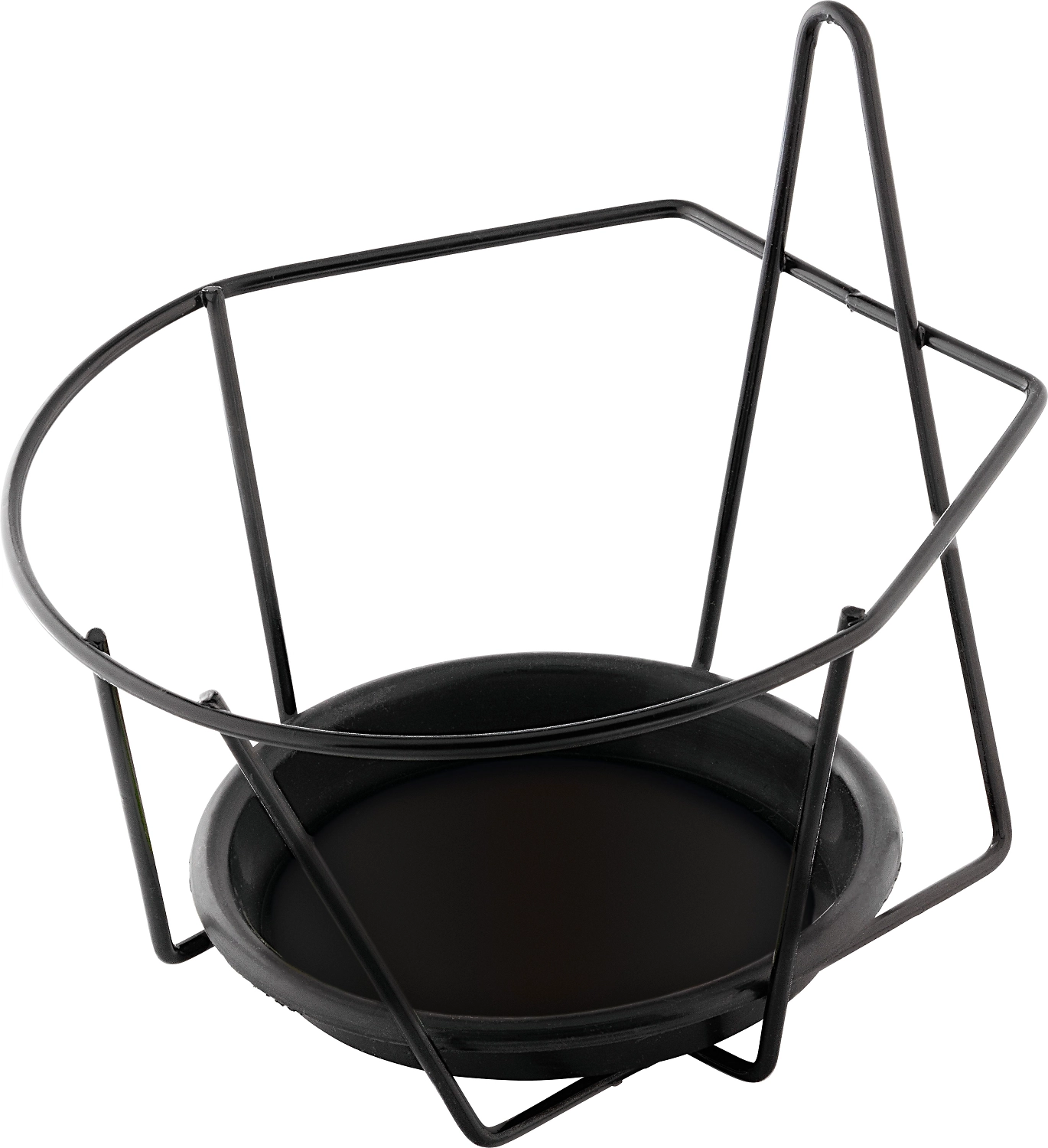 Кронштейн настенный для горшков LUX-TOOLS 20 см черный 