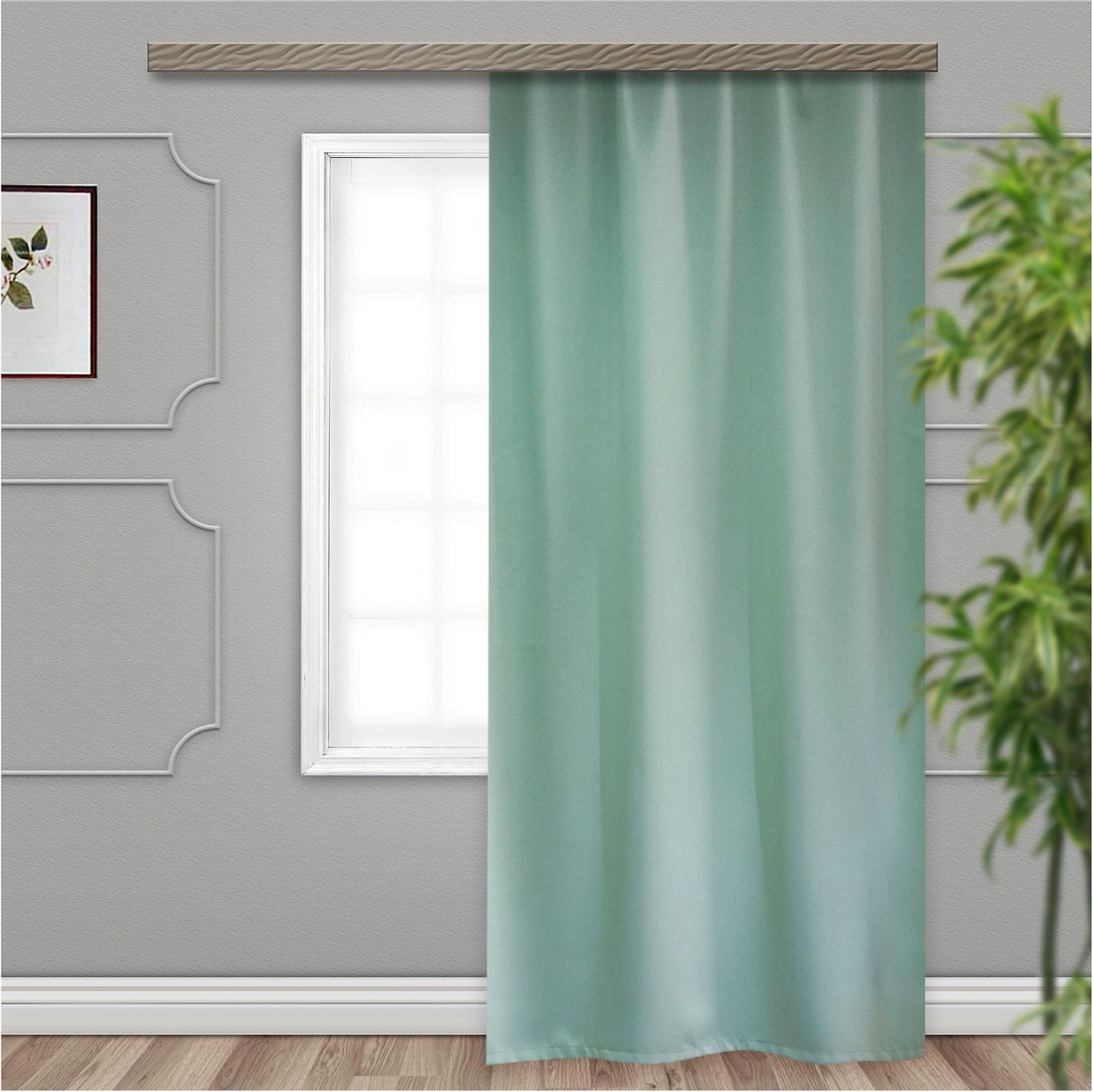 Штора портьерная WITERRA О100599 БЛЭКАУТ 135х260 см фисташка