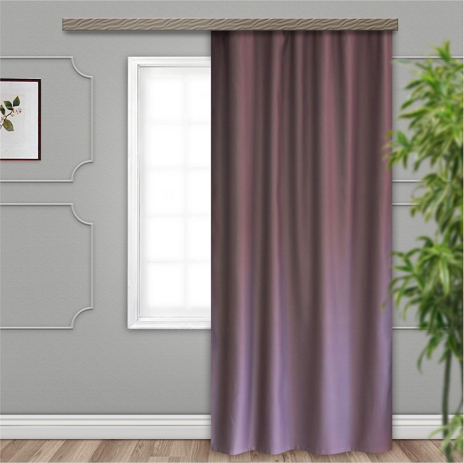 Штора портьерная WITERRA О100604 БЛЭКАУТ 135х260 см черника