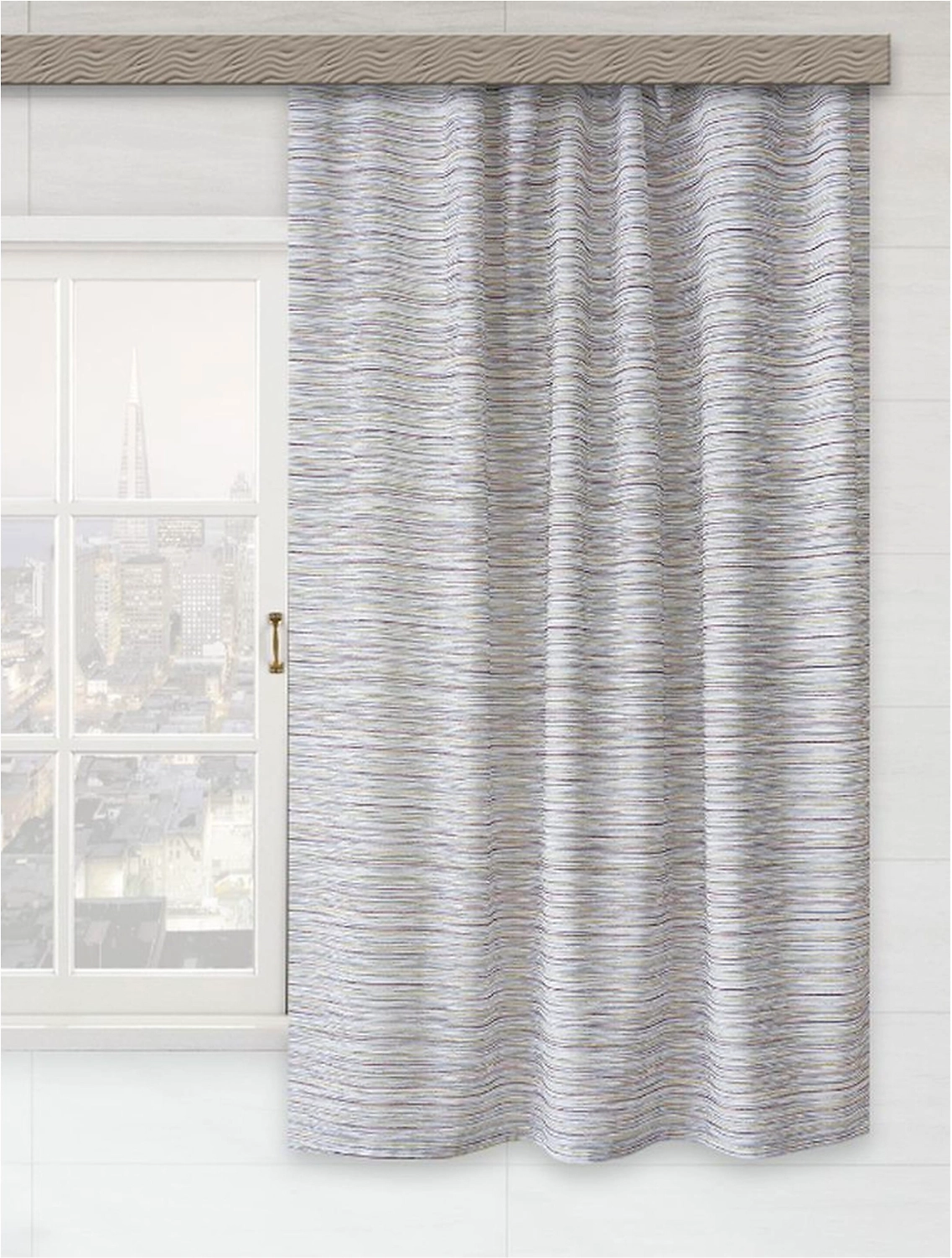 Штора портьерная WITERRA 145х180 1 шт серая