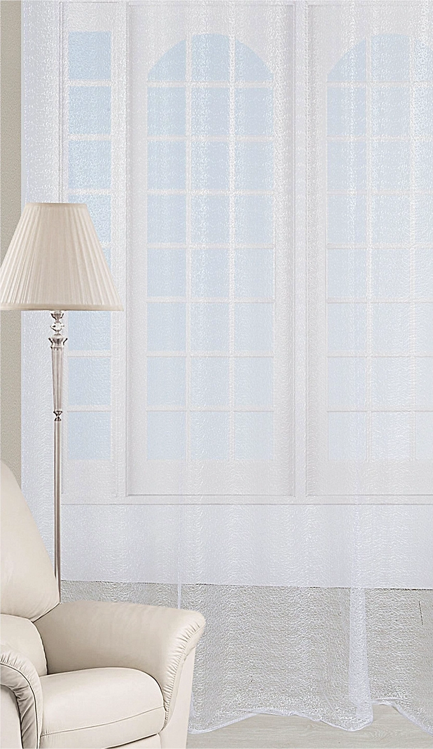 Штора тюлевая Фэнтези органза 300x270 см 1 шт белая