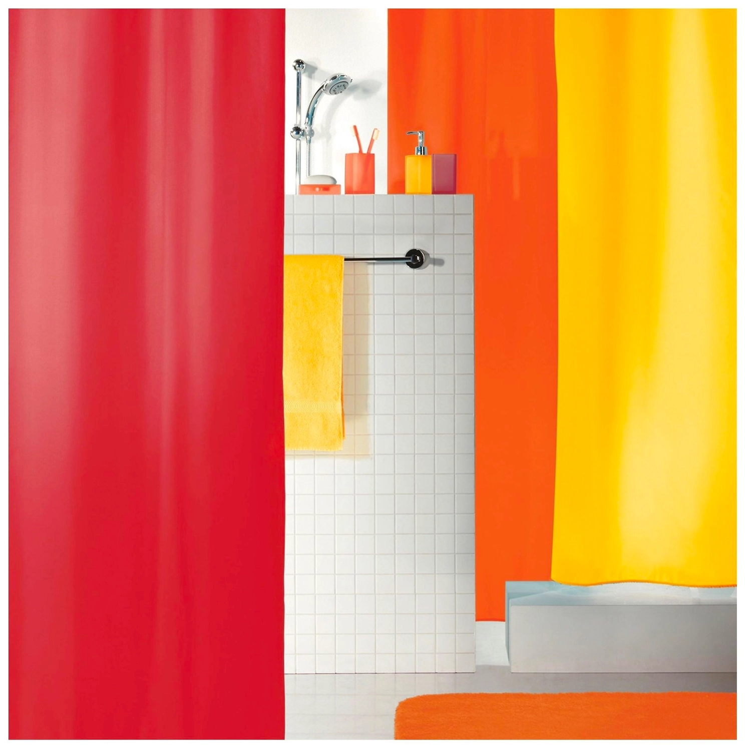 Штора для ванны Spirella Atlas 180х200 см желтая