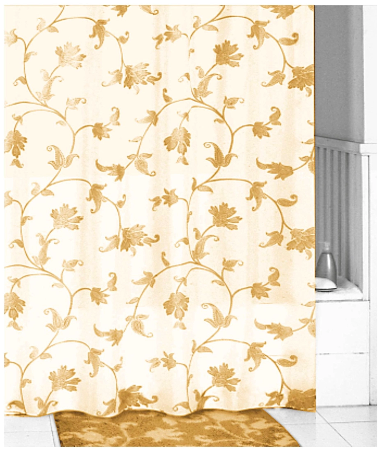 Штора для ванны IDDIS Basic 200х200 см желтая