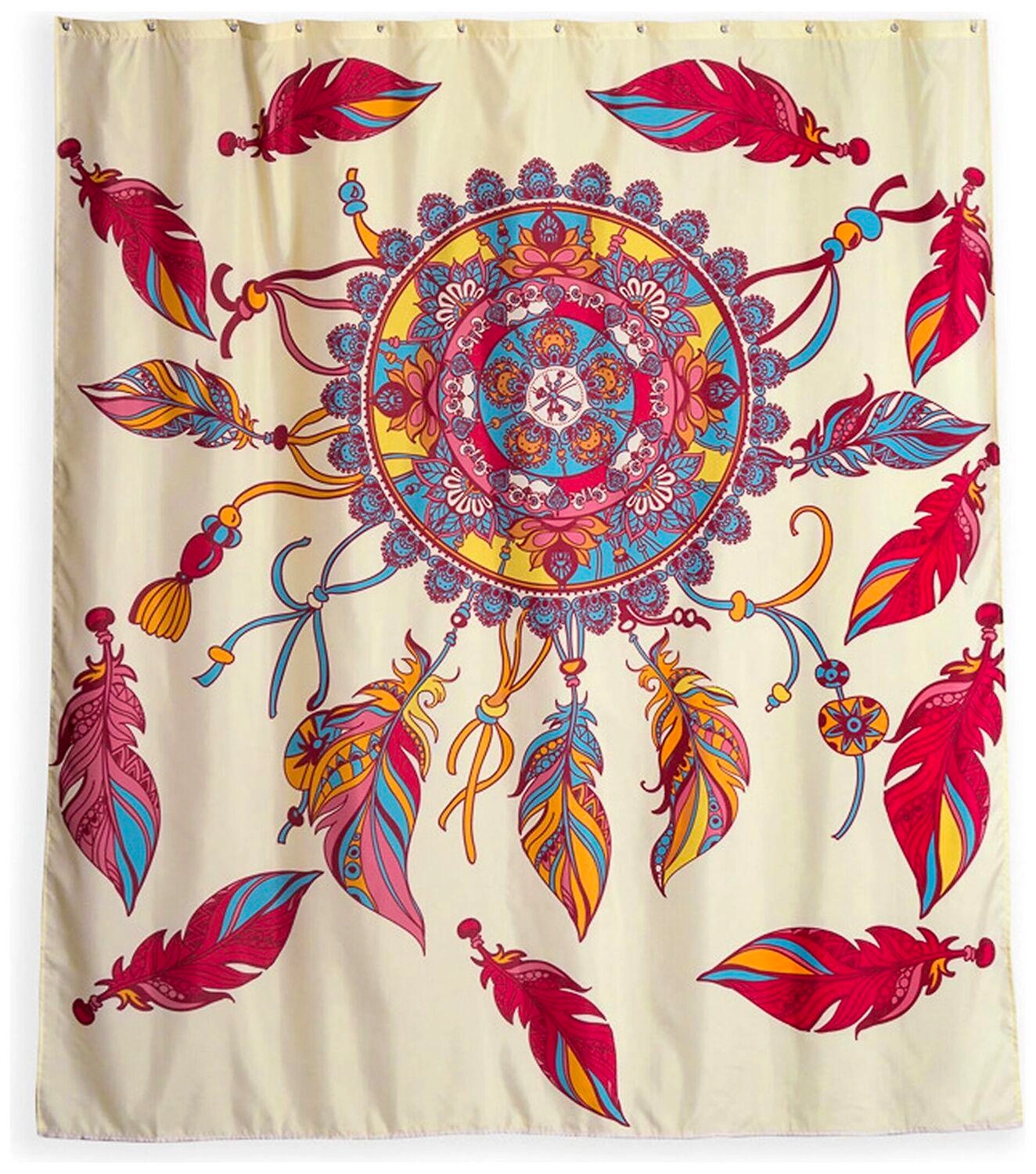 Штора для ванны WESS Dreamcat 180х200 см бежевая