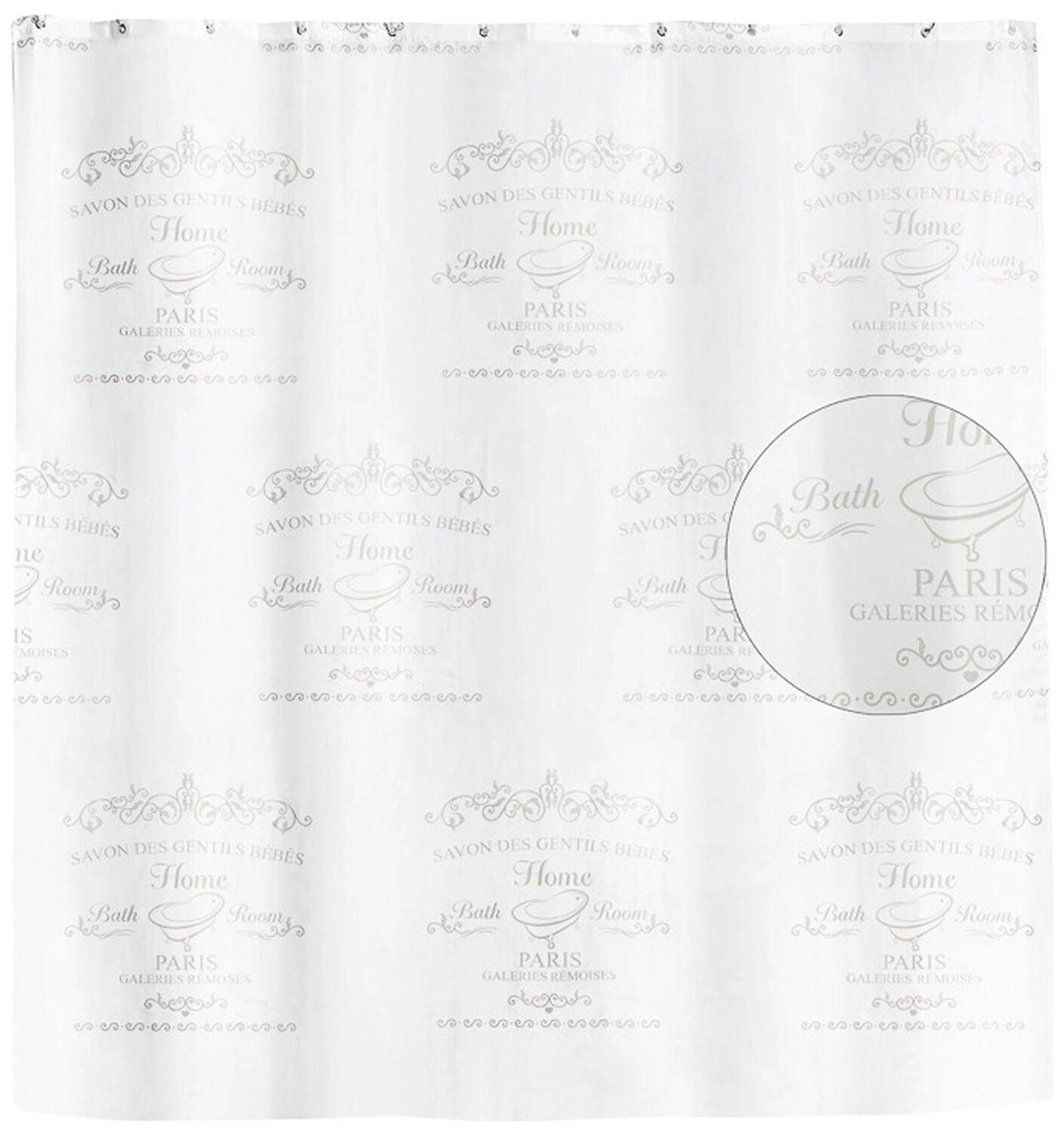 Штора для ванны Verran Paris 180х180 см белая