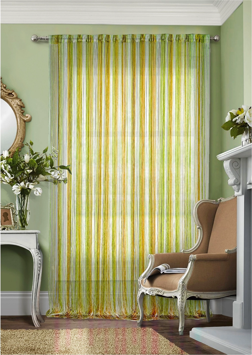 Штора кисея полиэстер 300х290 см радуга 1 шт