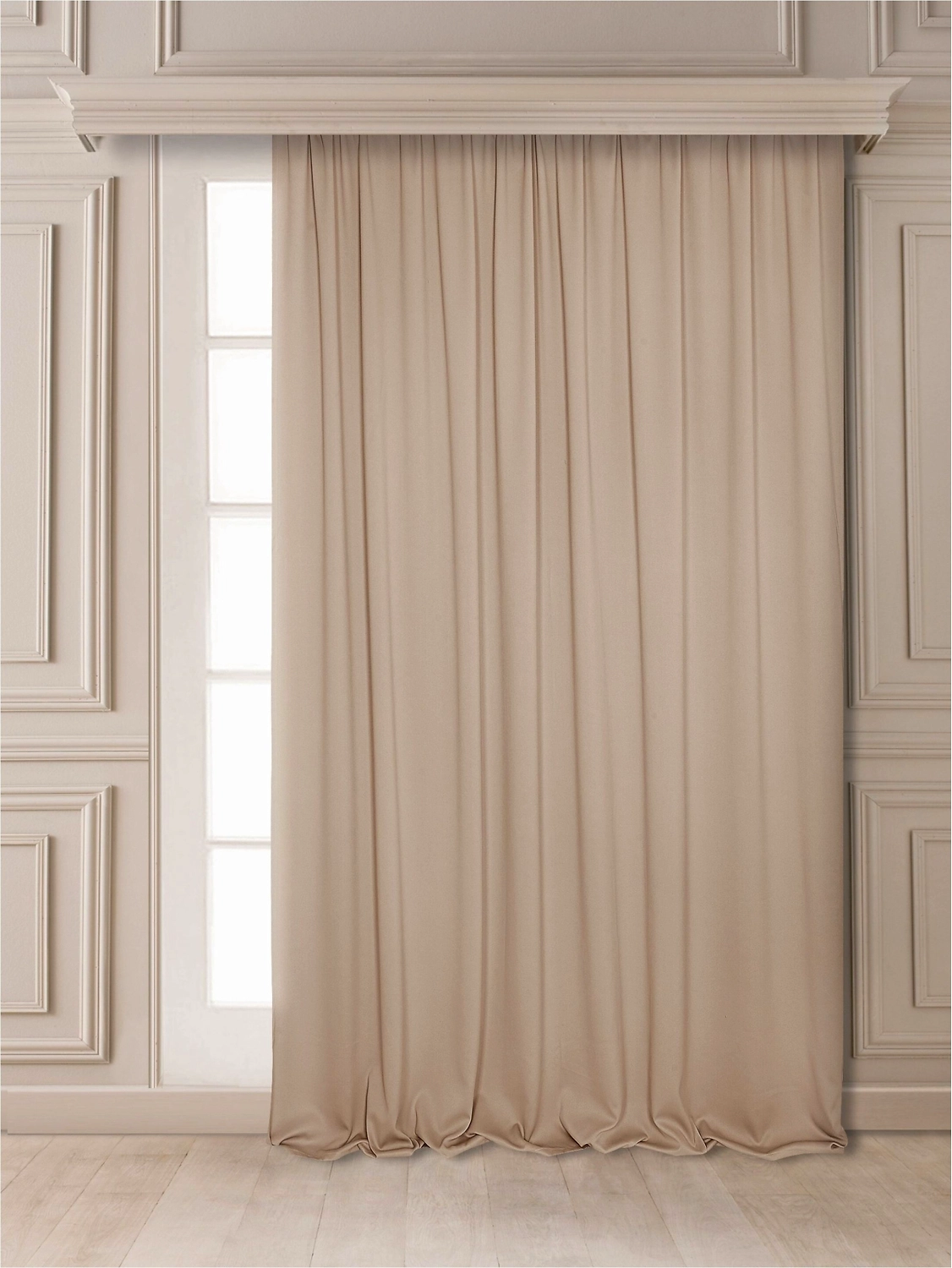 Штора портьерная MS 87200-106/150 PB 140х270 см бежевая 1 шт