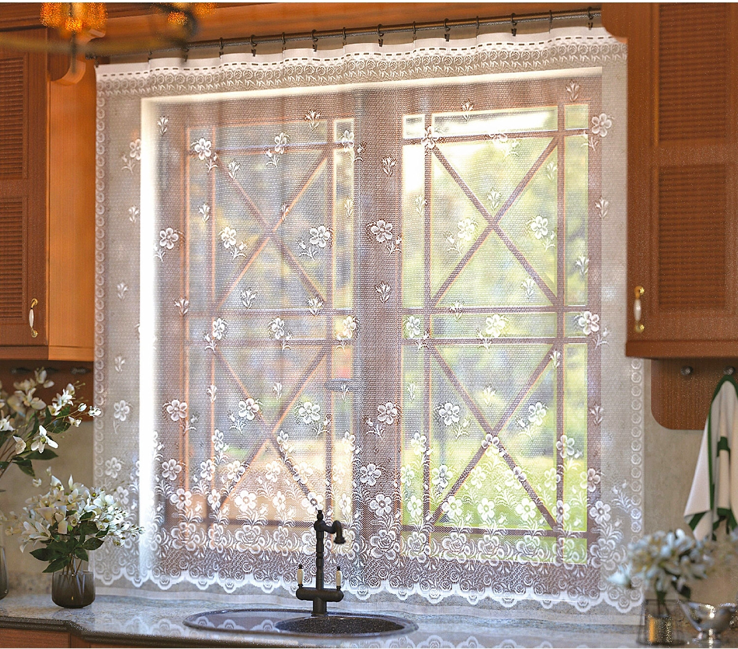 Штора тюлевая Коллекция полиэстер 165х200 см 1 шт в ассортименте