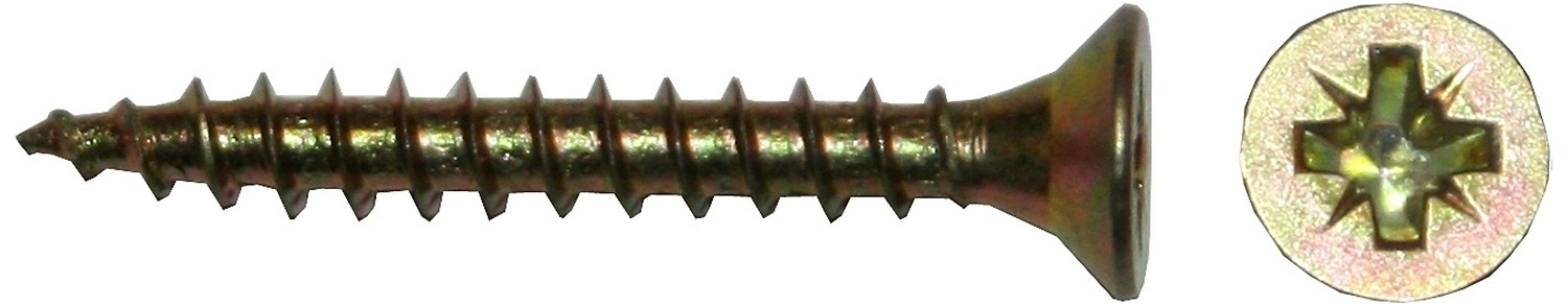 Саморезы Tech-KREP 6х140 мм крестообразные универсальные желтый цинк 2 шт