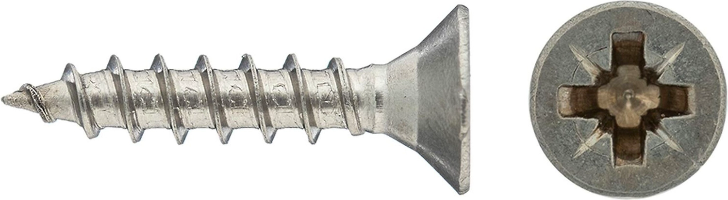 Шуруп универсальный М3x16 мм потай голова, нержавеющая сталь 15 шт