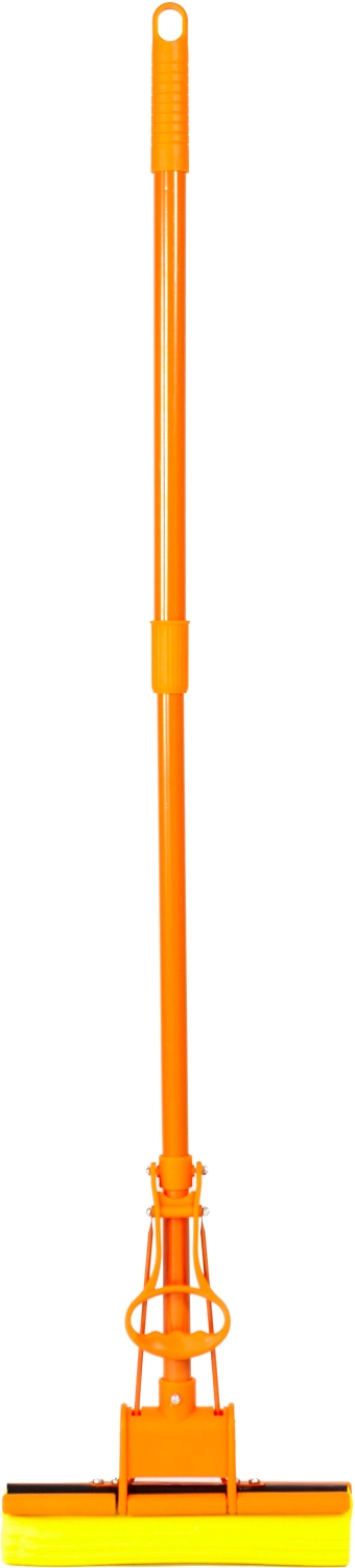 Швабра отжимная телескопическая оранжевая