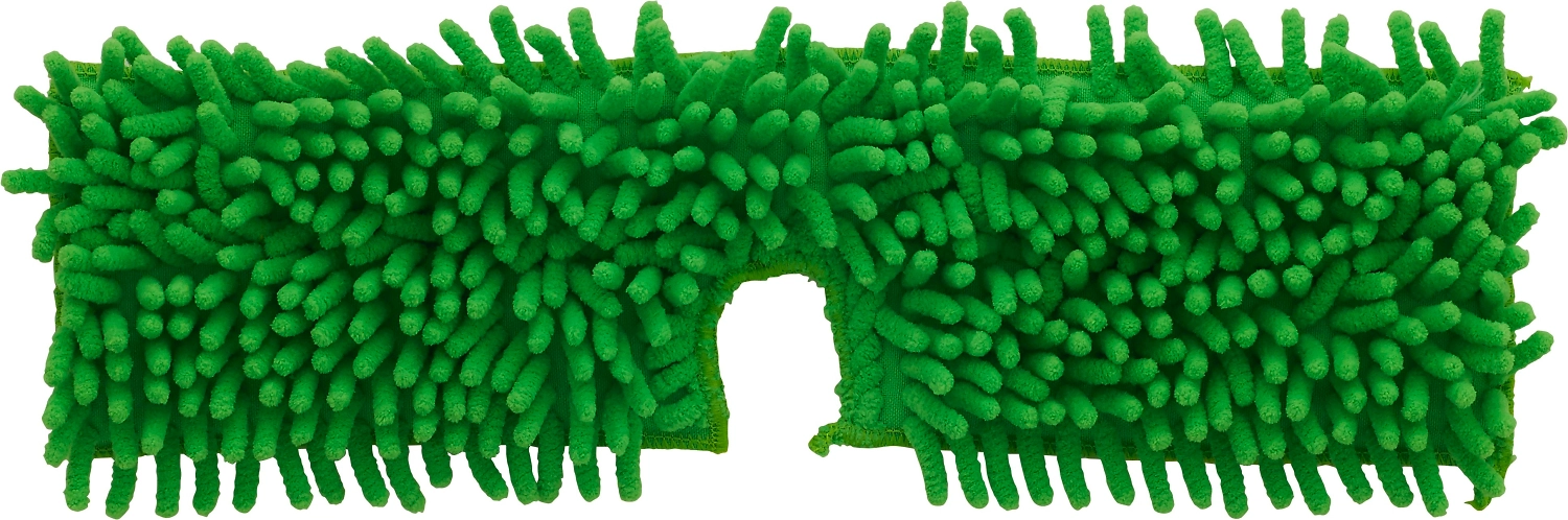 Насадка для швабры микрофибра зеленая длинный ворс