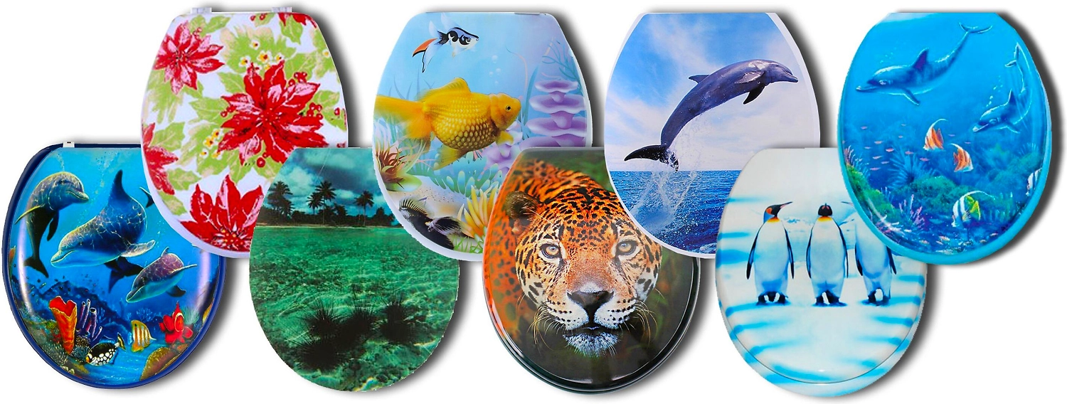 Сиденье для унитаза Sibo Фотопринт SI32003 в ассортименте