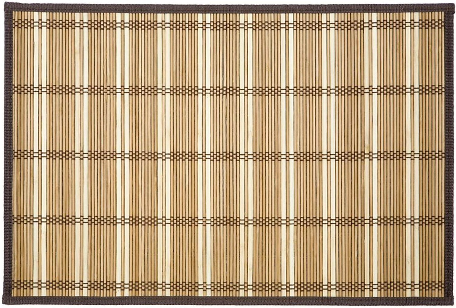  Салфетка сервировочная бежево-коричневая с белыми полосками