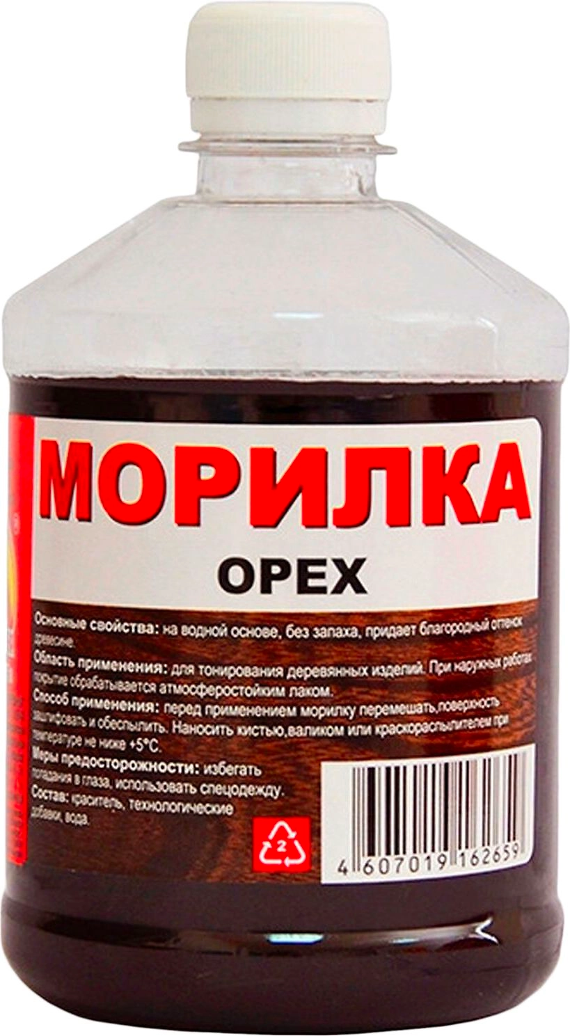 Морилка глубокого проникновения ВЕРШИНА глянцевая 0,5 л орех