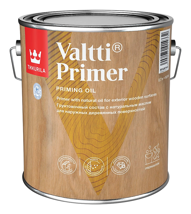 Грунтовка-антисептик Tikkurila Valtti primer 2,7 л