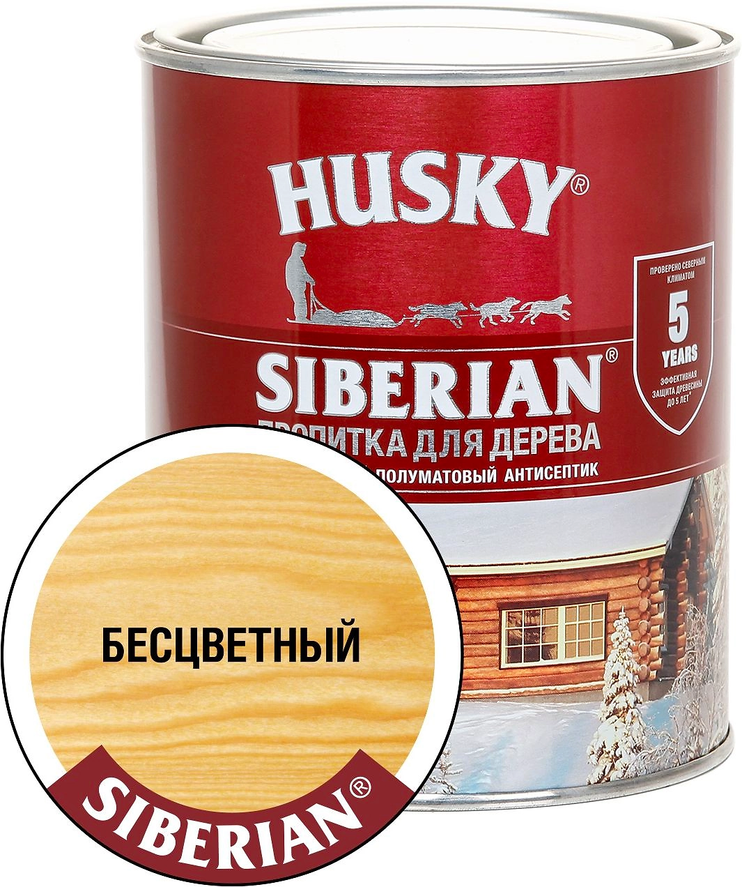 Антисептик HUSKY Siberian бесцветный 0,9 л полуматовый