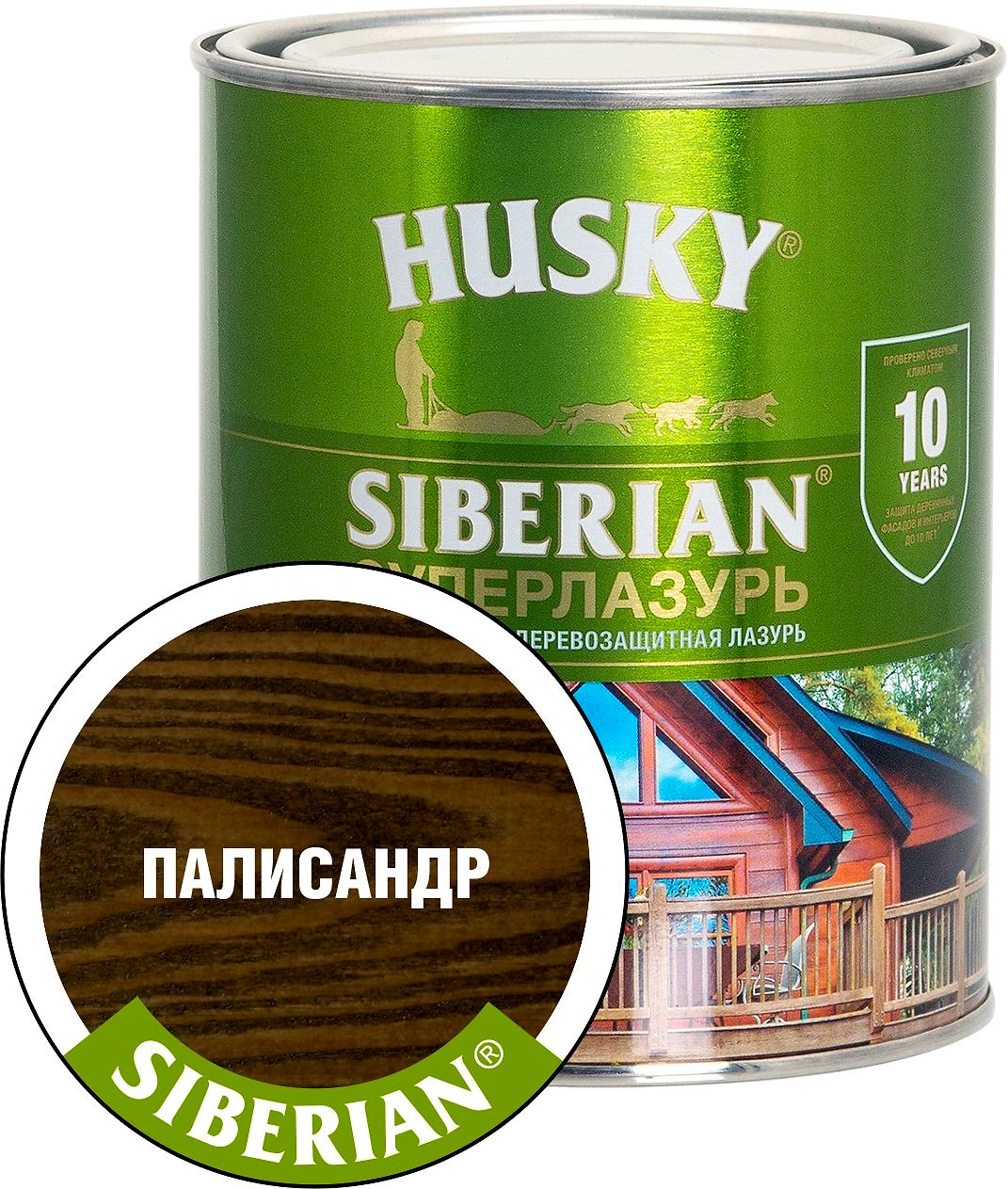 Антисептик HUSKY Siberian палисандр 0,9 л полуглянцевый