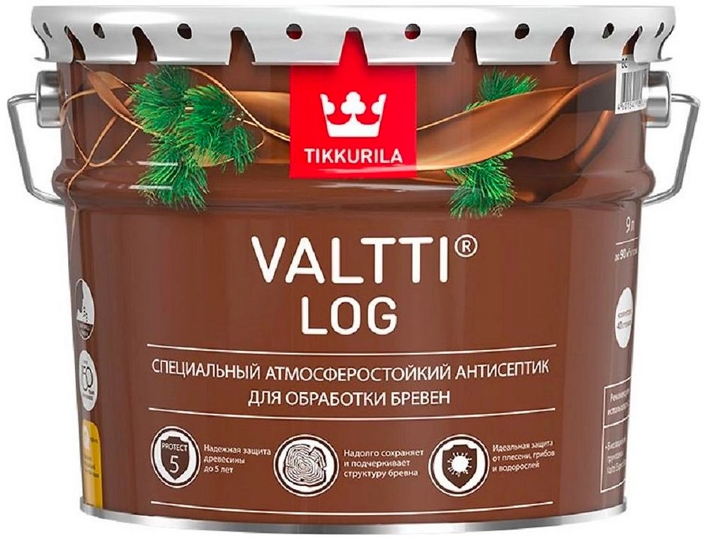 Антисептик Tikkurila Valtti Log орегон 9 л