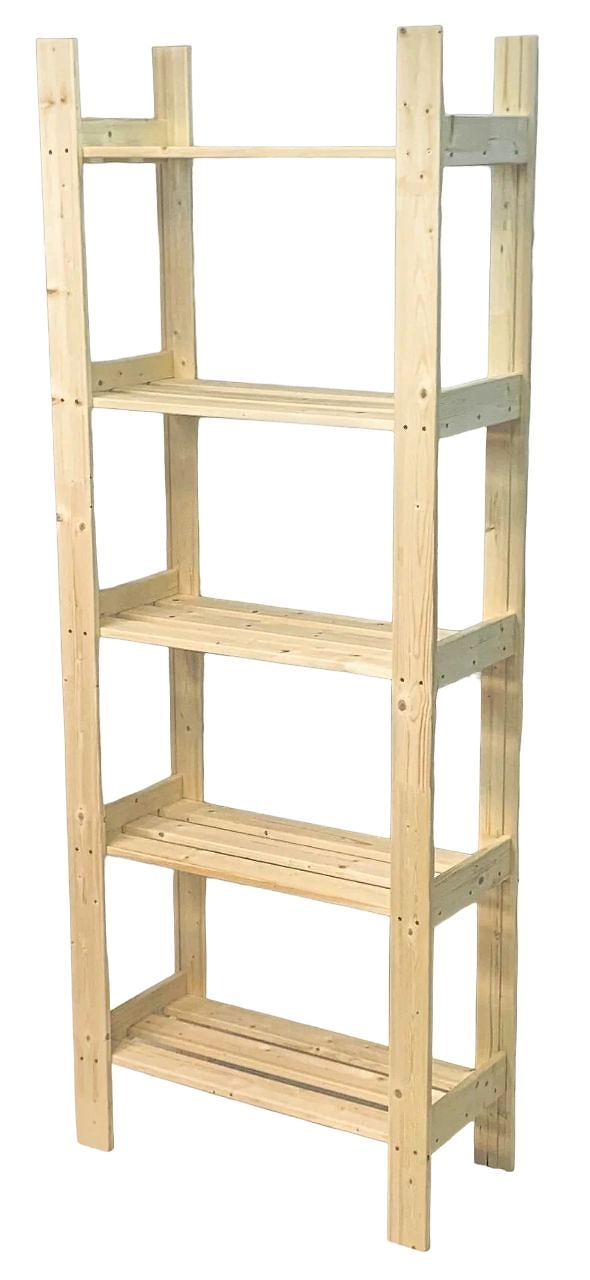 Стеллаж универсальный дерево 170х64х29 см коричневый 