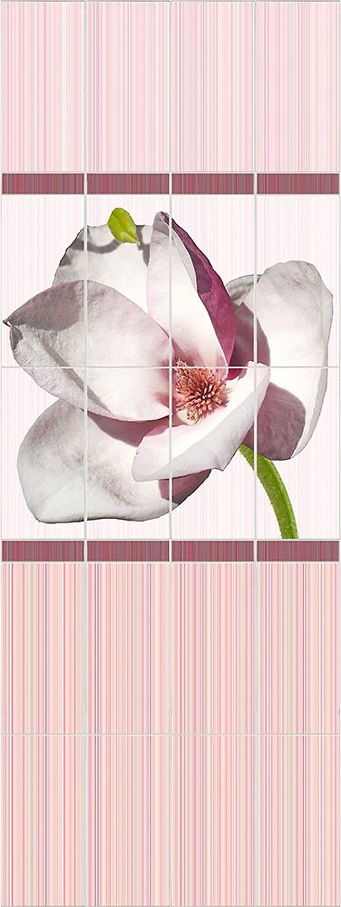 Панель ПВХ листовая комплект Азалия 250х2650х8 мм 4 шт