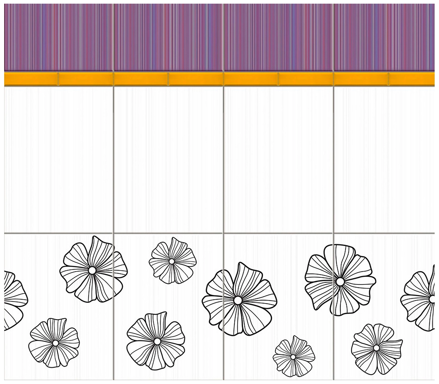 Панель ПВХ листовая комплект Aster 250х2650х4 мм 4 шт