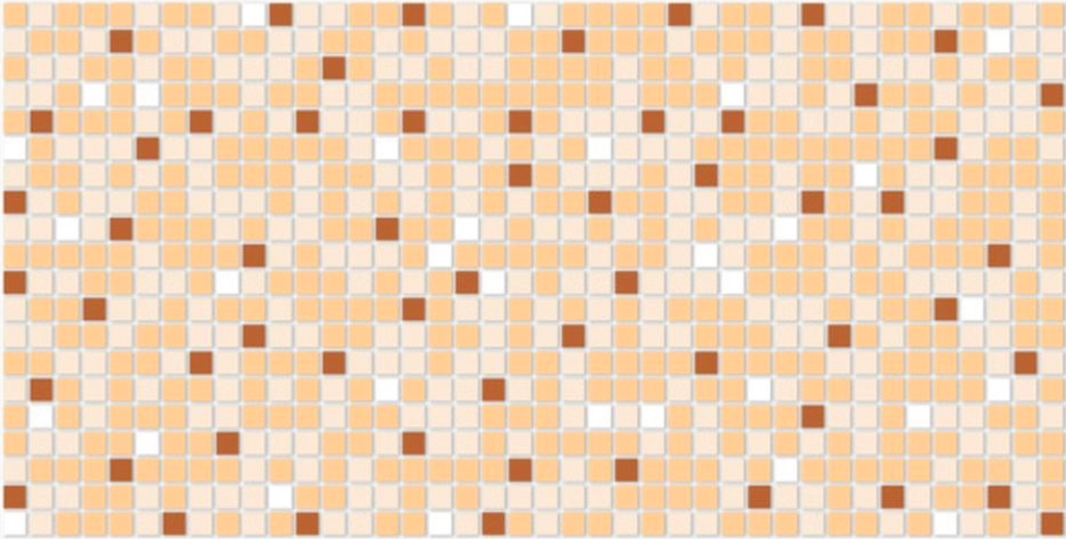 Панель ПВХ листовая Мозаика коричневая 480х955х3 мм