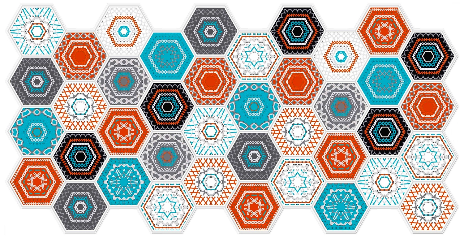 Панель ПВХ Плиточные Лагом 492х973х3 мм