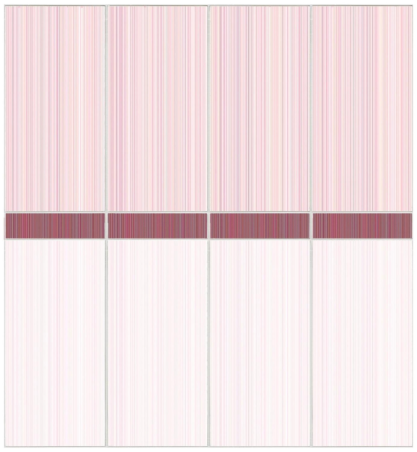 Панель ПВХ листовая комплект DREAM ROSE 250х2650х8 мм 4 шт