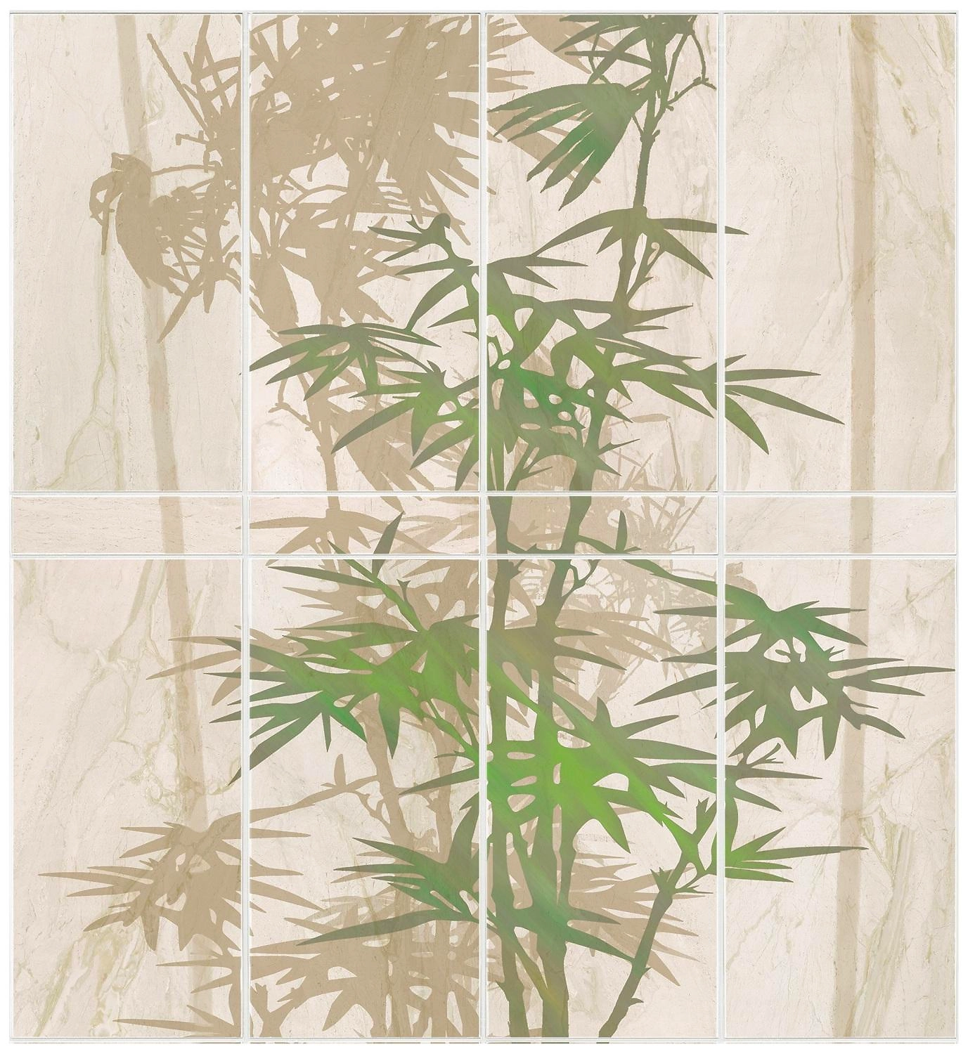 Панель ПВХ листовая комплект JUNGLE BAMBOO 250х2650х8 мм 4 шт