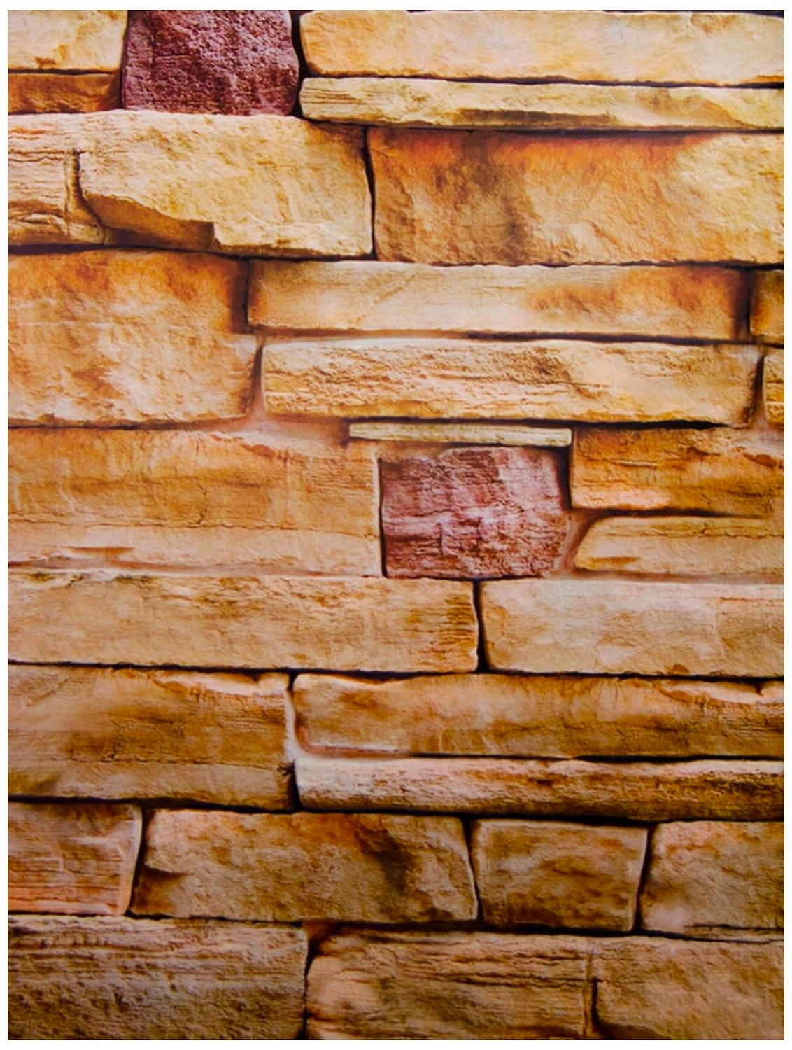 Панель ПВХ листовая Бутовый камень 250х2700х8 мм