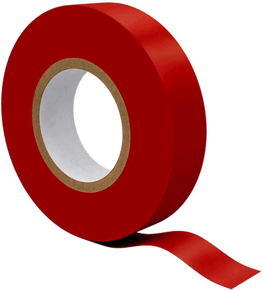 Изолента REV 15 мм х 20 м х 0,13 мм красная 