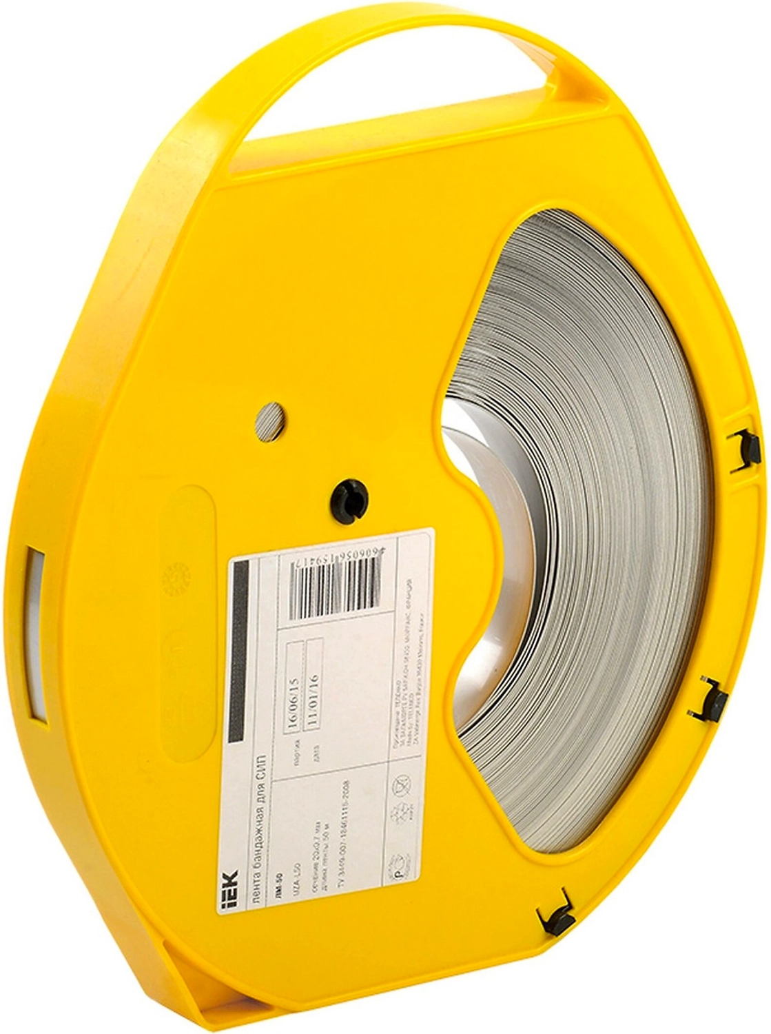 Бандажная лента IEK  20 мм х 50 м х 0,7 мм серая