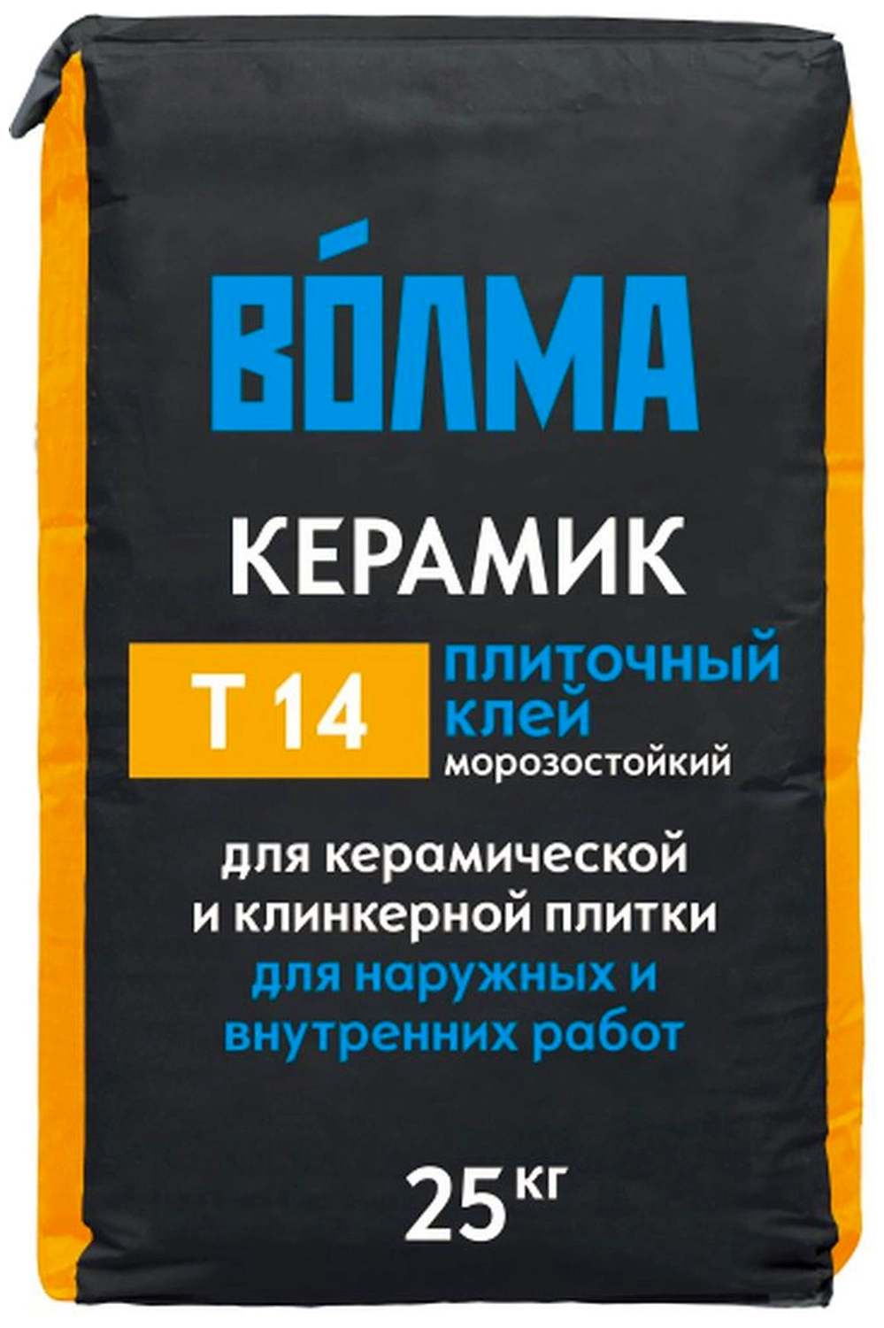 Плиточный клей цементный Волма Керамик Т14 25 кг